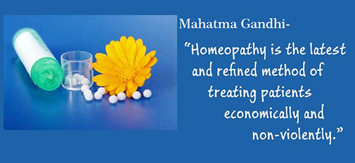 Gandhi over Homeopathie